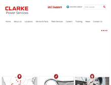 Tablet Screenshot of clarkepowerservices.com
